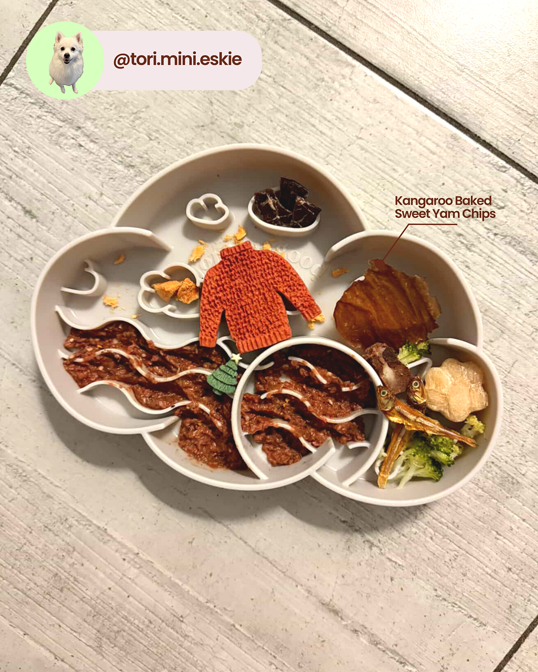 Patate douce cuite au four par le kangourou