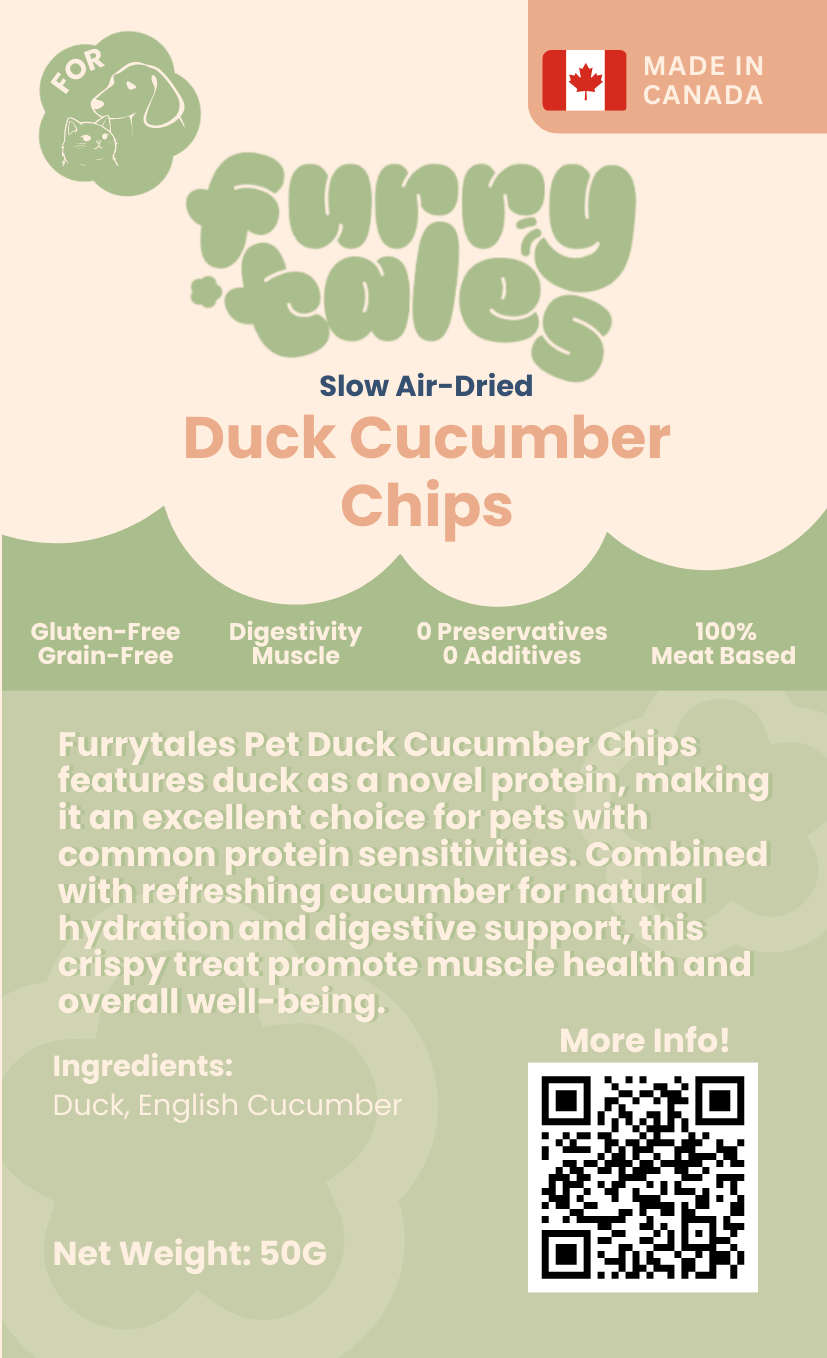 Chips de concombre au canard