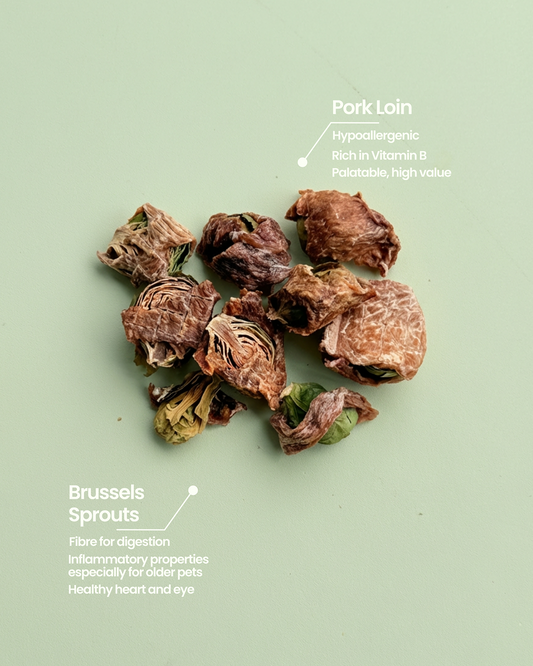 Choux de Bruxelles roulés au porc